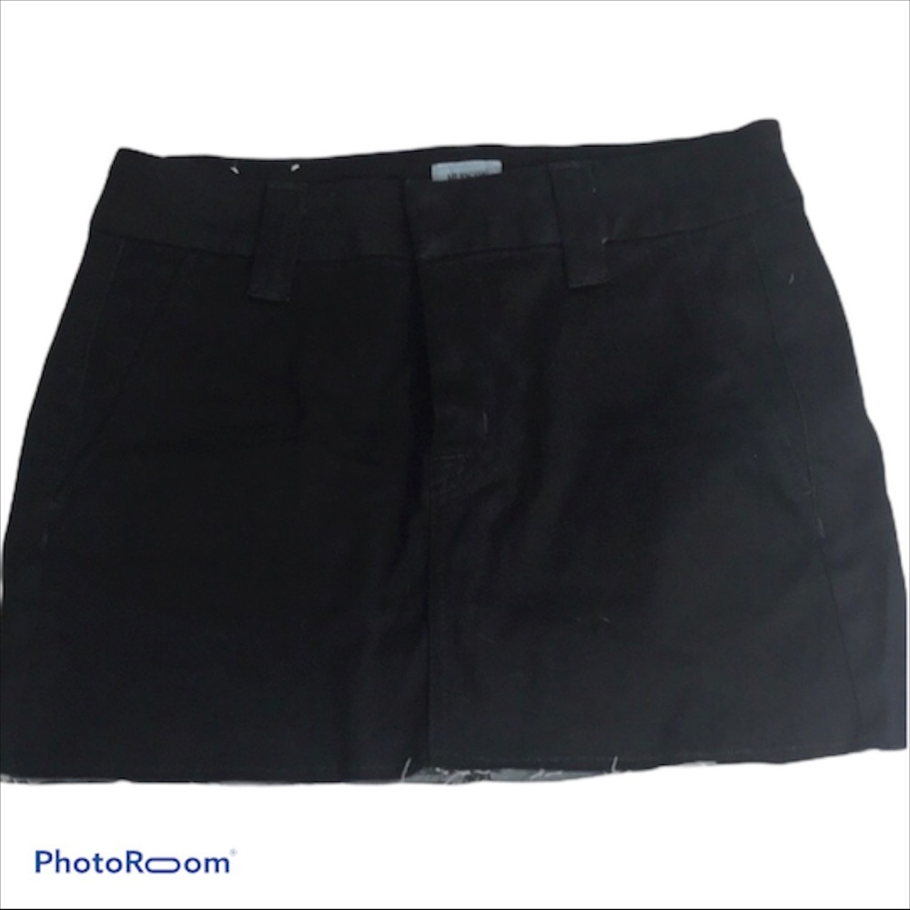 NWT Hudson Yale mini skirt dark blue denim size 28
